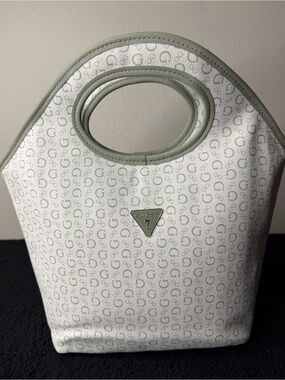 GUESS Vintage Y2K Monogram Insulated Lunch Bag Tote